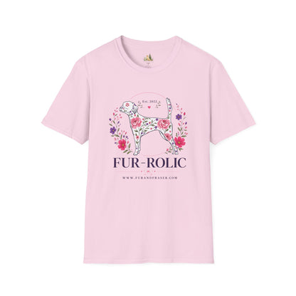 Floral Dog Tee — “FUR-ROLIC” Graphic T-Shirt (Est. 2022)