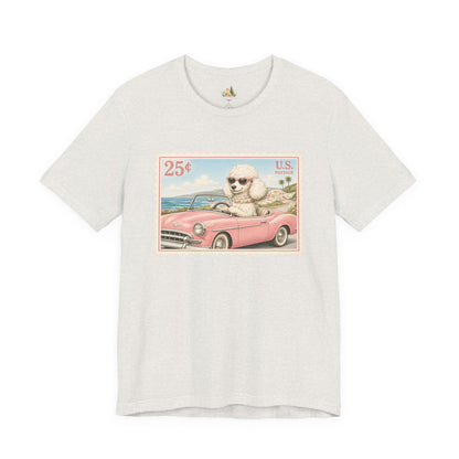 Vintage Pup Roadtrip T-Shirt — Retro Stamp Design (25)