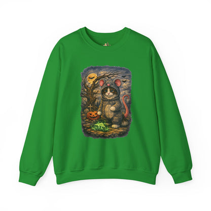 Halloween Cat/Mouse Sweatshirt – What Tails Lurk Behind The Pines Collection
