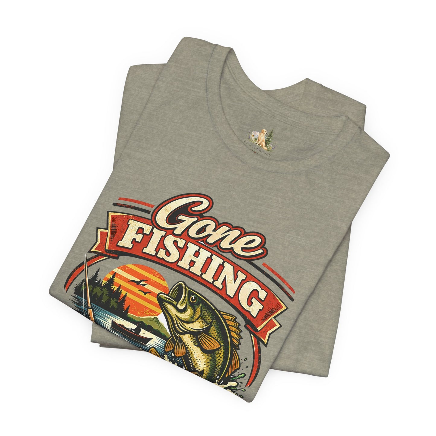 Gone Fishing Graphic Tee — "Gone Fishing, Catch You Later" Fishing T-Shirt