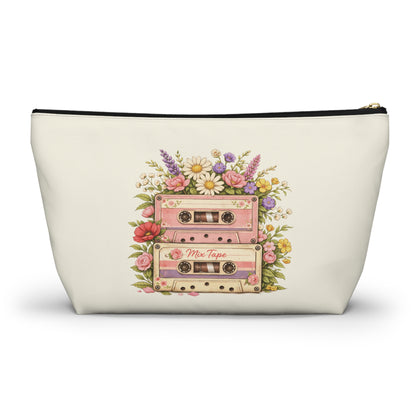 Retro Floral Cassette Accessory Pouch