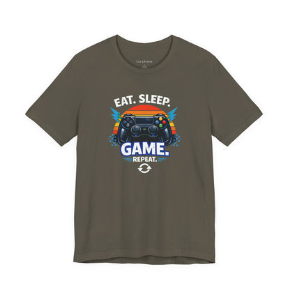 Gaming Controller Graphic Tee — "GAME" Retro Sunset Video Game T-Shirt