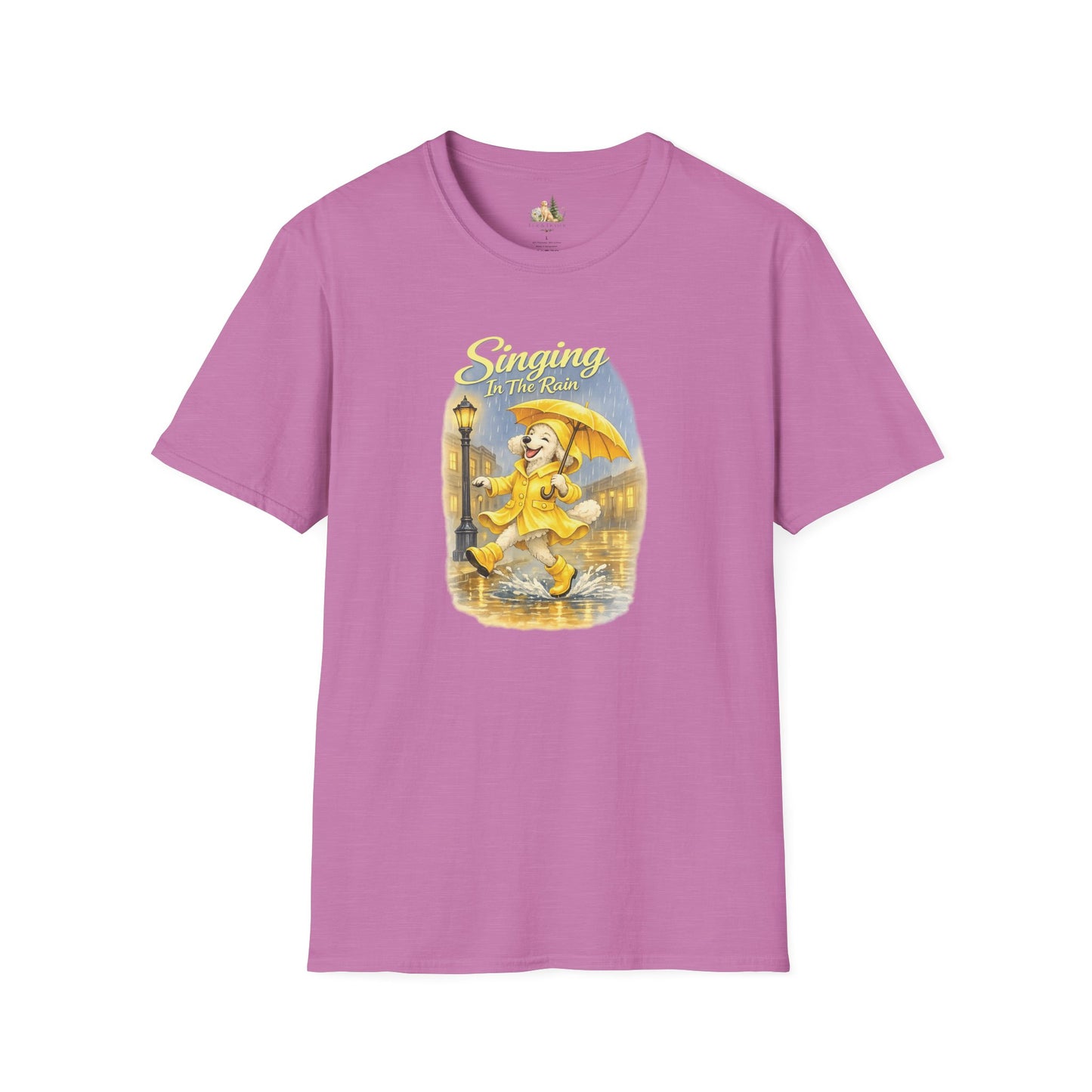 T-Shirt — Singing in the Rain Vintage Raincoat Umbrella Design