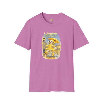 T-Shirt — Singing in the Rain Vintage Raincoat Umbrella Design