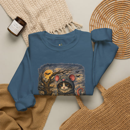 Halloween Cat/Mouse Sweatshirt – What Tails Lurk Behind The Pines Collection