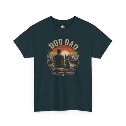 Dog Dad T-Shirt – Vintage "Loyal. Faithful. Best Friend." Graphic Tee for Dog Lovers