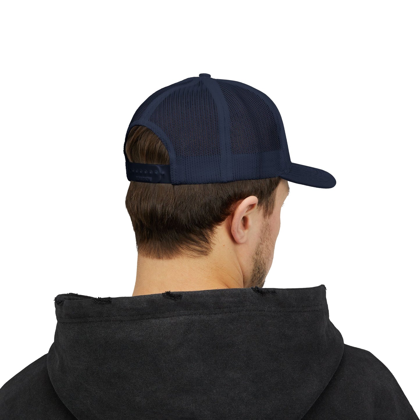 USA EST 1776 Snapback Trucker Cap — Patriotic American Flag Style