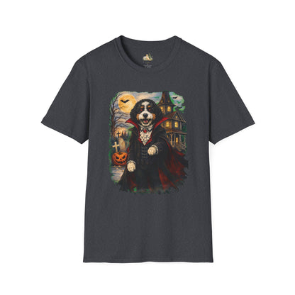 Unisex Halloween Bernese Mountain Dog Costume Tee – What Tails Lurks Behind The Pines Collection