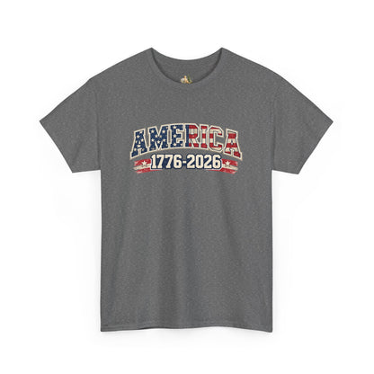Unisex America 1776-2026 Patriotic Tee (Heavy Weight Cotton)