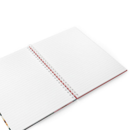 Floral Burst Spiral Notebook — Colorful Botanical Journal for Notes & Planning