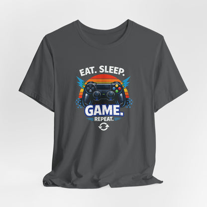 Gaming Controller Graphic Tee — "GAME" Retro Sunset Video Game T-Shirt