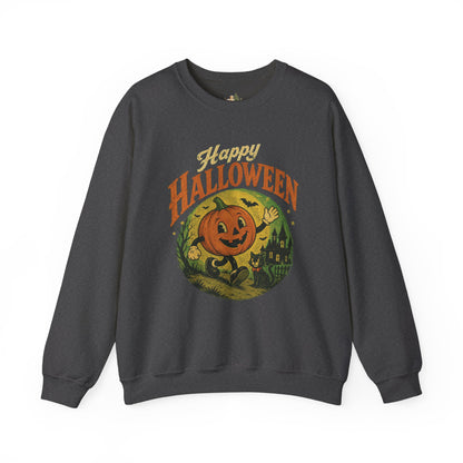 Unisex Happy Halloween Pumpkin Crewneck Sweatshirt