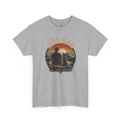Dog Dad T-Shirt – Vintage "Loyal. Faithful. Best Friend." Graphic Tee for Dog Lovers