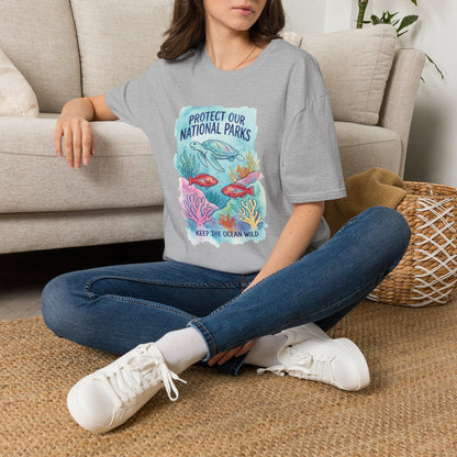 Protect Our National Parks Turtle Tee — Keep the Ocean Wild Conservation T-Shirt