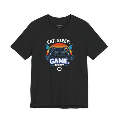Gaming Controller Graphic Tee — "GAME" Retro Sunset Video Game T-Shirt