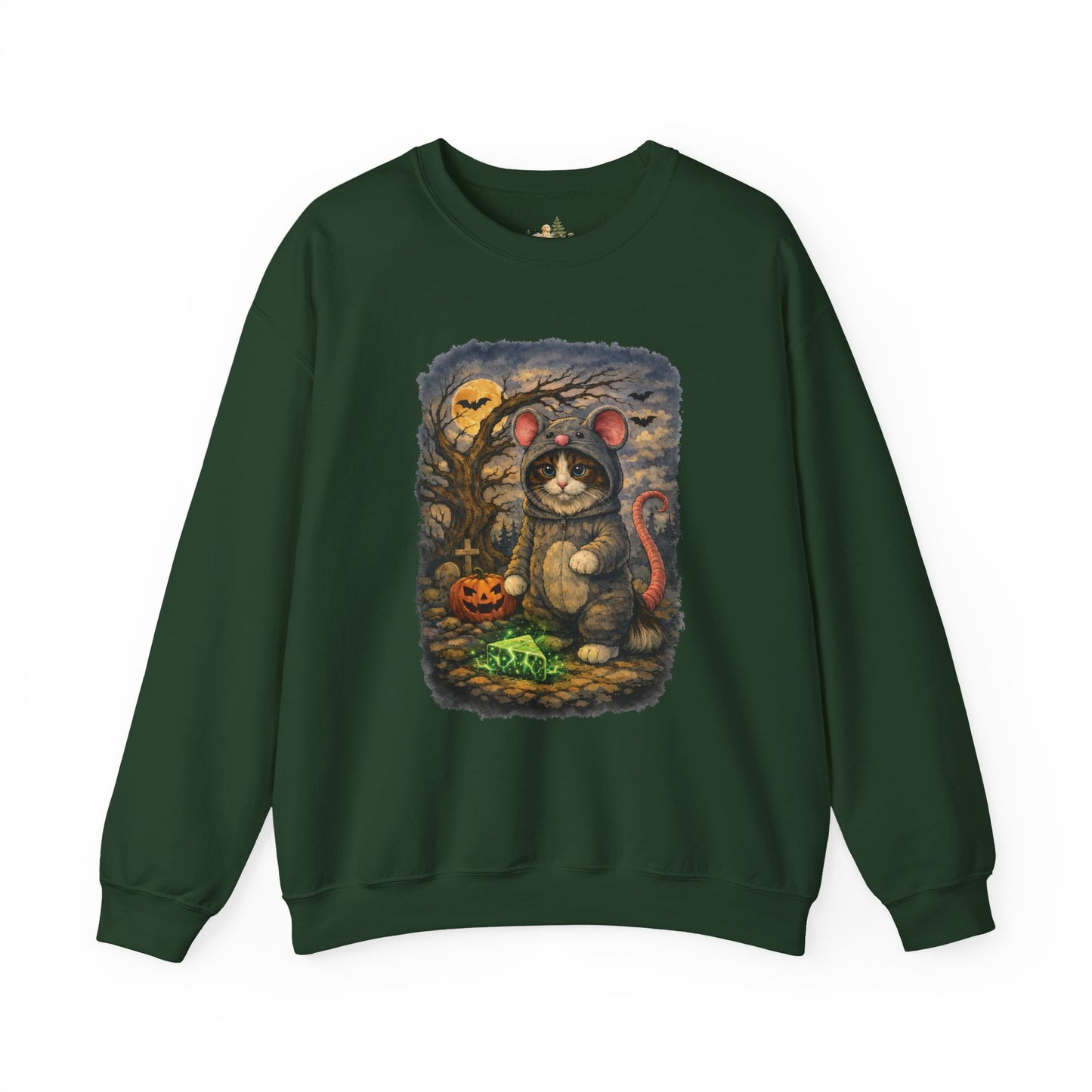 Halloween Cat/Mouse Sweatshirt – What Tails Lurk Behind The Pines Collection