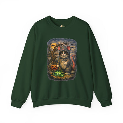 Halloween Cat/Mouse Sweatshirt – What Tails Lurk Behind The Pines Collection