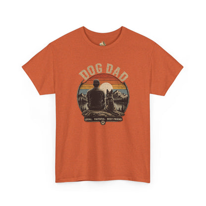 Dog Dad T-Shirt – Vintage "Loyal. Faithful. Best Friend." Graphic Tee for Dog Lovers