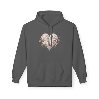 Hoodie — Floral Heart "Dog Mom" Graphic