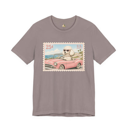 Vintage Pup Roadtrip T-Shirt — Retro Stamp Design (25)