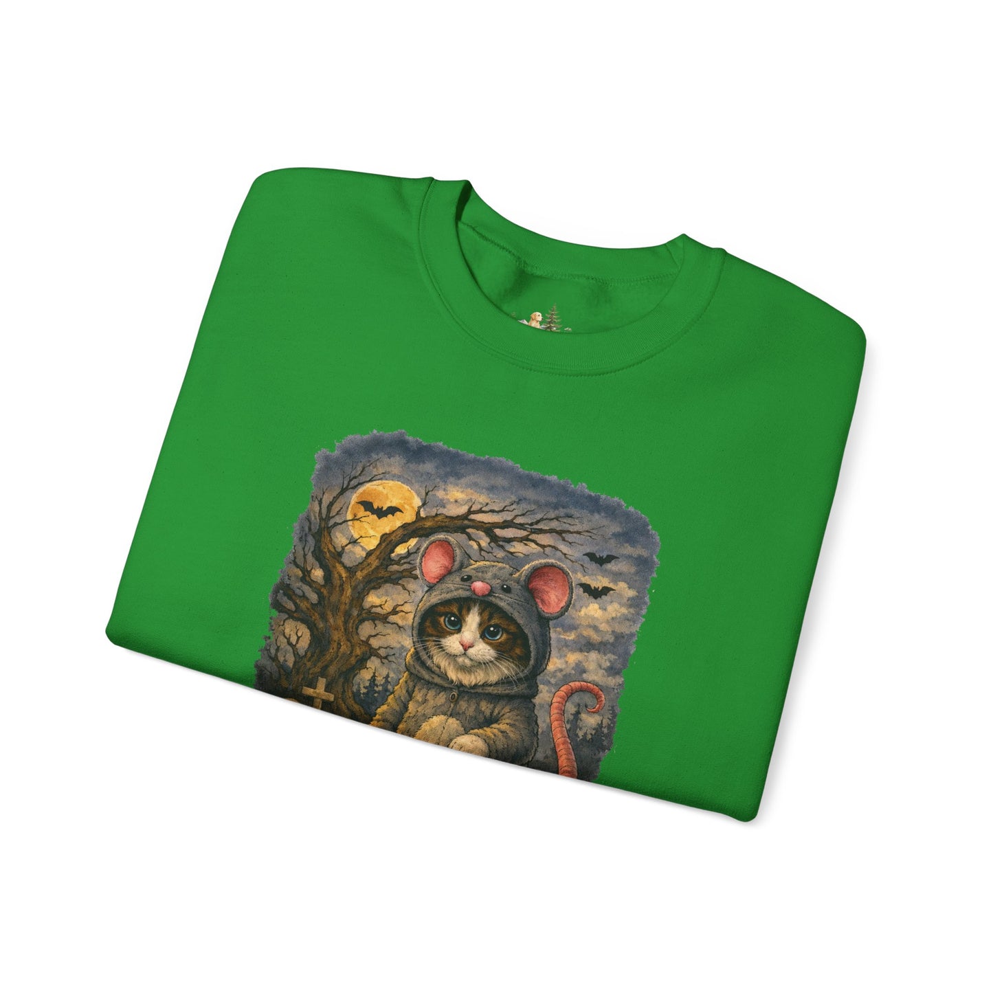 Halloween Cat/Mouse Sweatshirt – What Tails Lurk Behind The Pines Collection