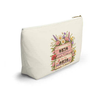 Retro Floral Cassette Accessory Pouch
