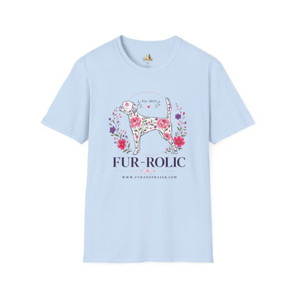 Floral Dog Tee — “FUR-ROLIC” Graphic T-Shirt (Est. 2022)
