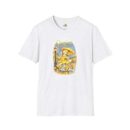 T-Shirt — Singing in the Rain Vintage Raincoat Umbrella Design