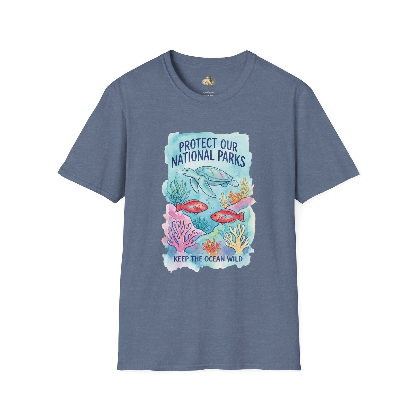 Protect Our National Parks Turtle Tee — Keep the Ocean Wild Conservation T-Shirt