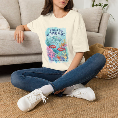 Protect Our National Parks Turtle Tee — Keep the Ocean Wild Conservation T-Shirt