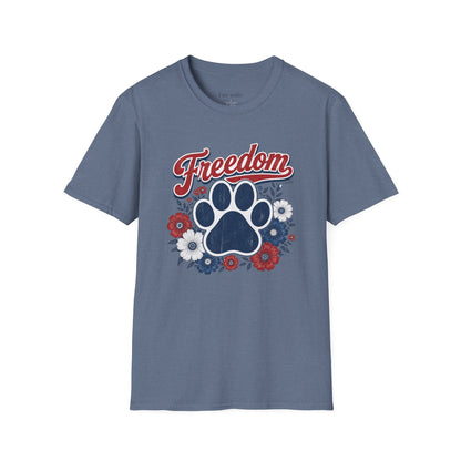 Freedom Paw T-Shirt — Patriotic Dog Tee
