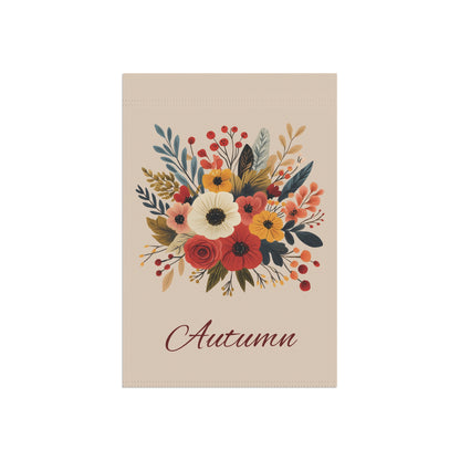 Autumn Floral Garden Flag — Fall Bouquet Yard Banner