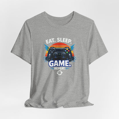 Gaming Controller Graphic Tee — "GAME" Retro Sunset Video Game T-Shirt