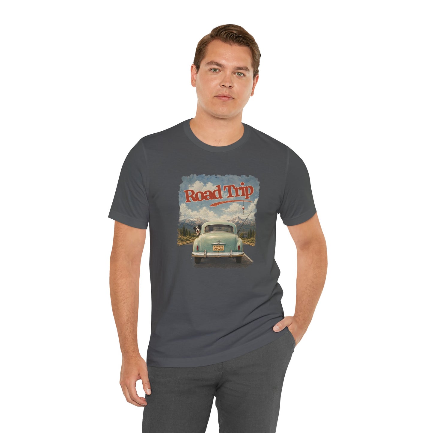 Men's Road Trip Vintage Car T-Shirt