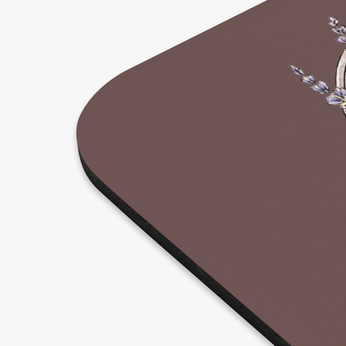 Dog Mom Floral Mouse Pad — Heart-shaped Wildflower Design