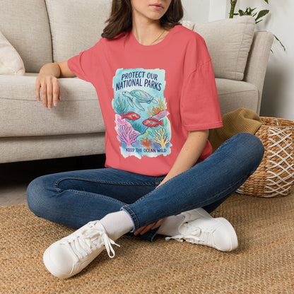 Protect Our National Parks Turtle Tee — Keep the Ocean Wild Conservation T-Shirt