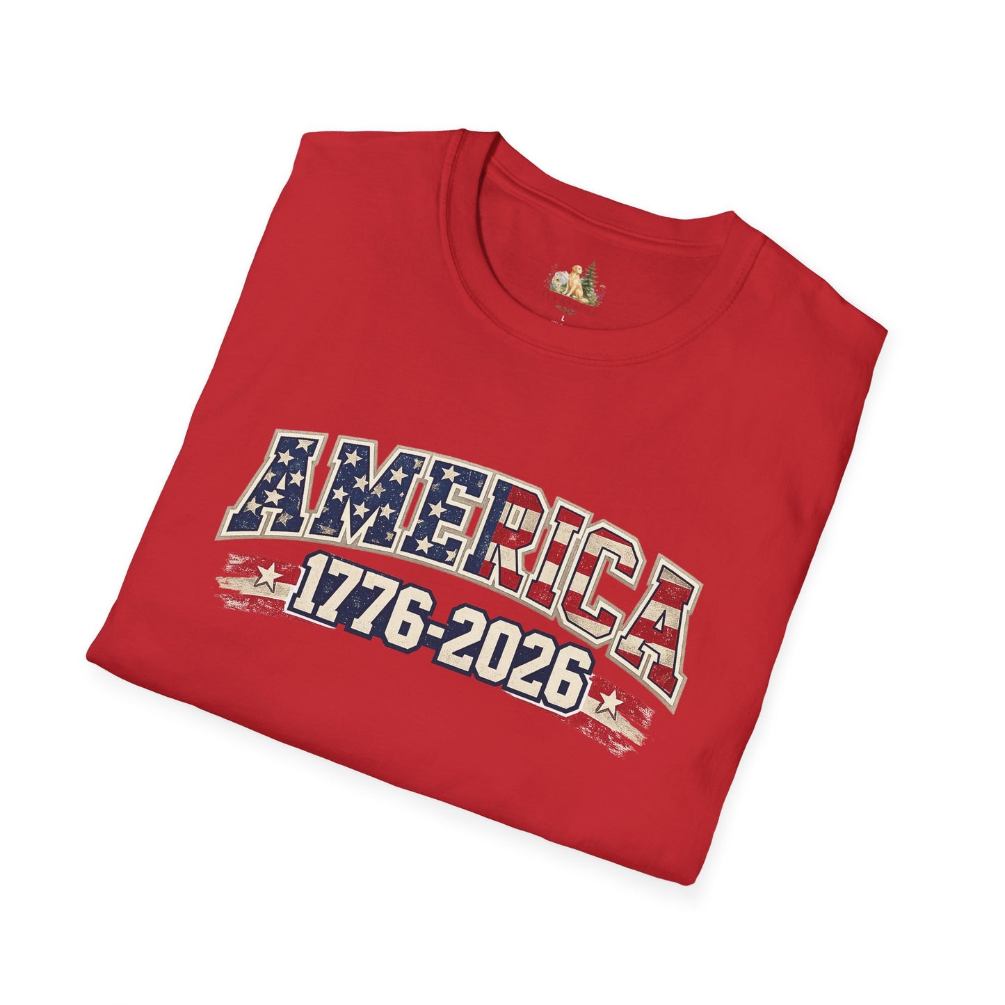 Unisex America 1776-2026 Patriotic Tee (Light Weight, Ultra Soft Tee)