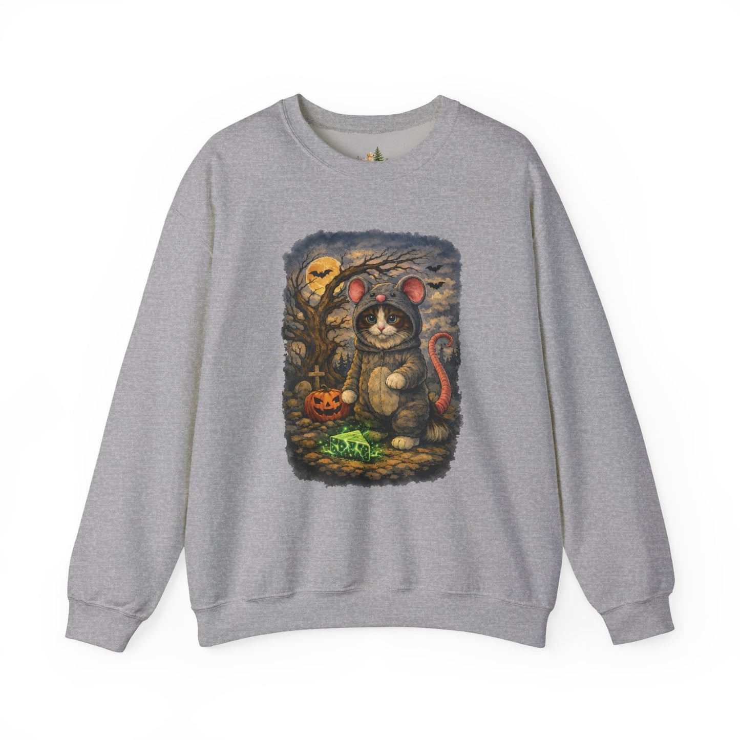 Halloween Cat/Mouse Sweatshirt – What Tails Lurk Behind The Pines Collection