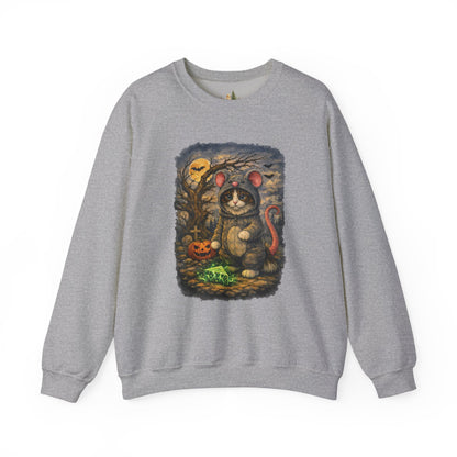 Halloween Cat/Mouse Sweatshirt – What Tails Lurk Behind The Pines Collection