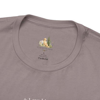 Wildflower Circle T-Shirt — Floral 'Love' Typography Tee
