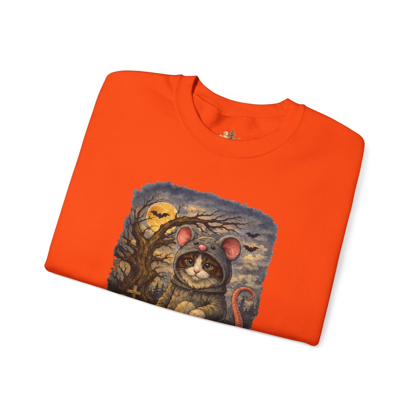 Halloween Cat/Mouse Sweatshirt – What Tails Lurk Behind The Pines Collection
