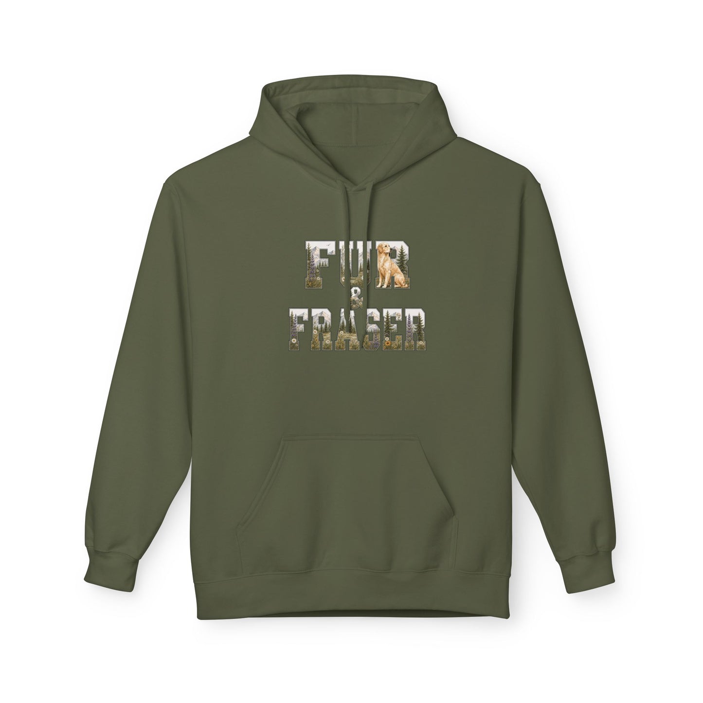 Fur & Fraser Floral Logo Hoodie — Cozy Pet Lover Pullover
