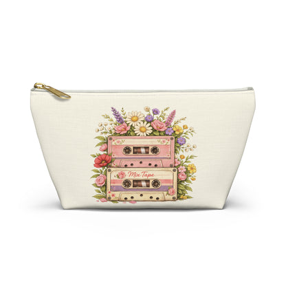 Retro Floral Cassette Accessory Pouch