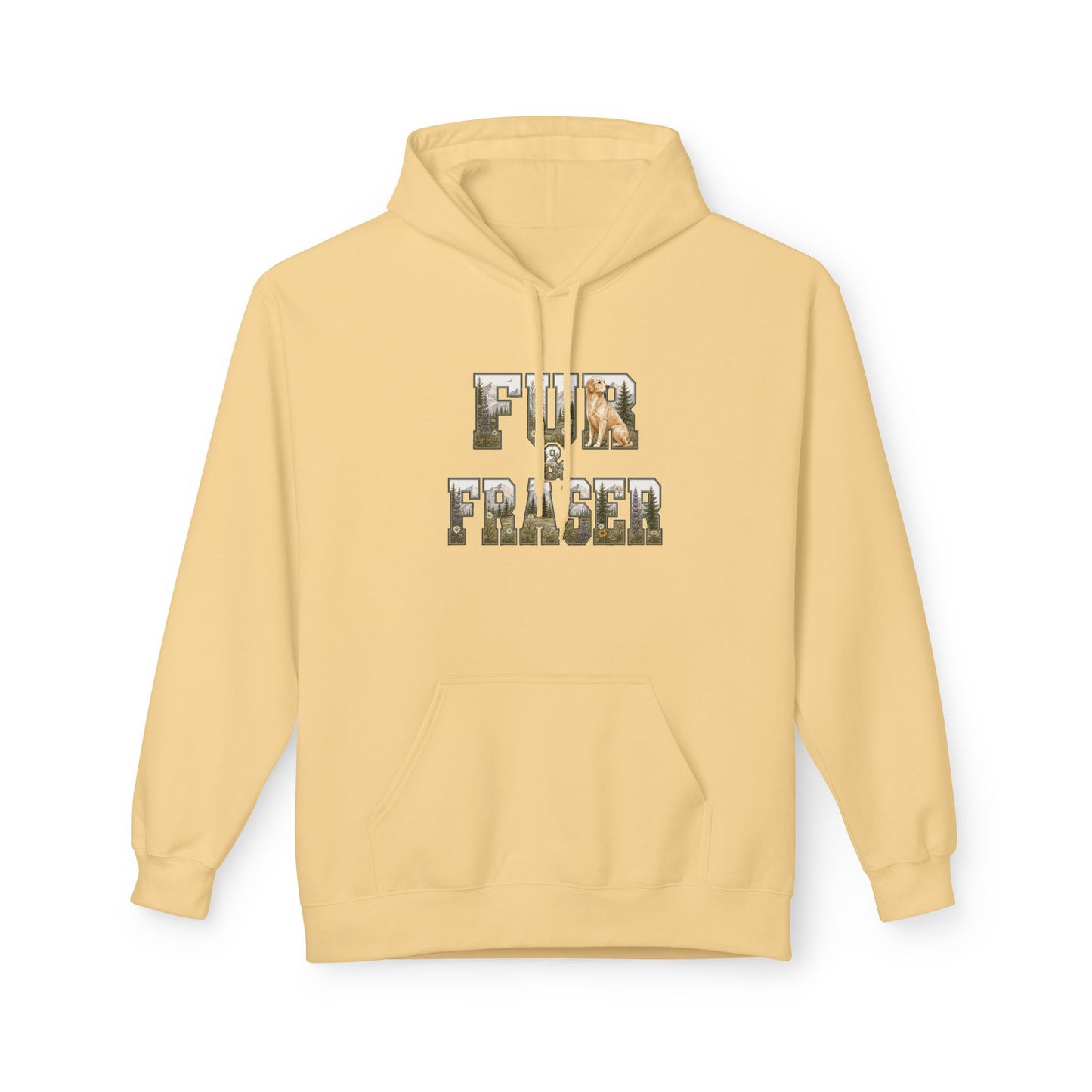 Fur & Fraser Floral Logo Hoodie — Cozy Pet Lover Pullover