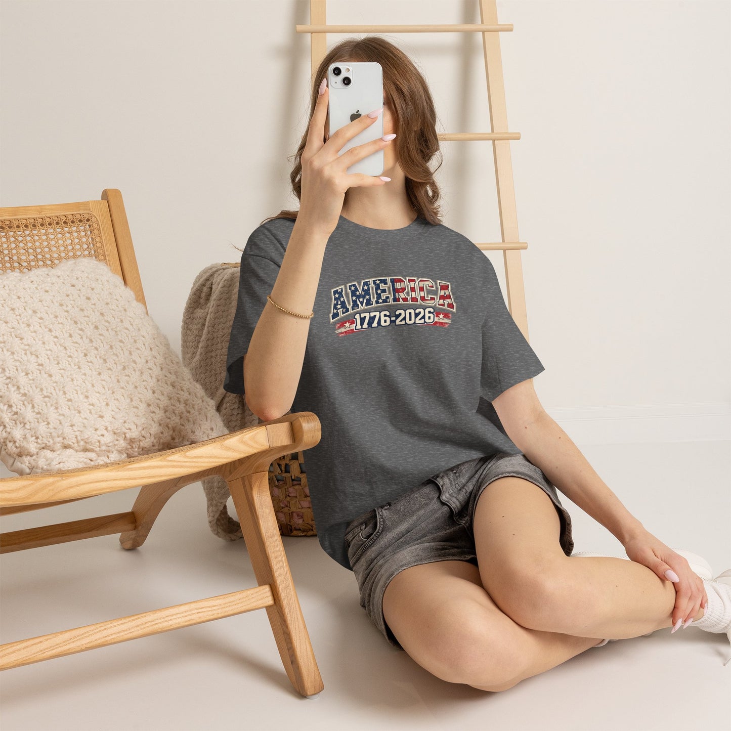Unisex America 1776-2026 Patriotic Tee (Heavy Weight Cotton)