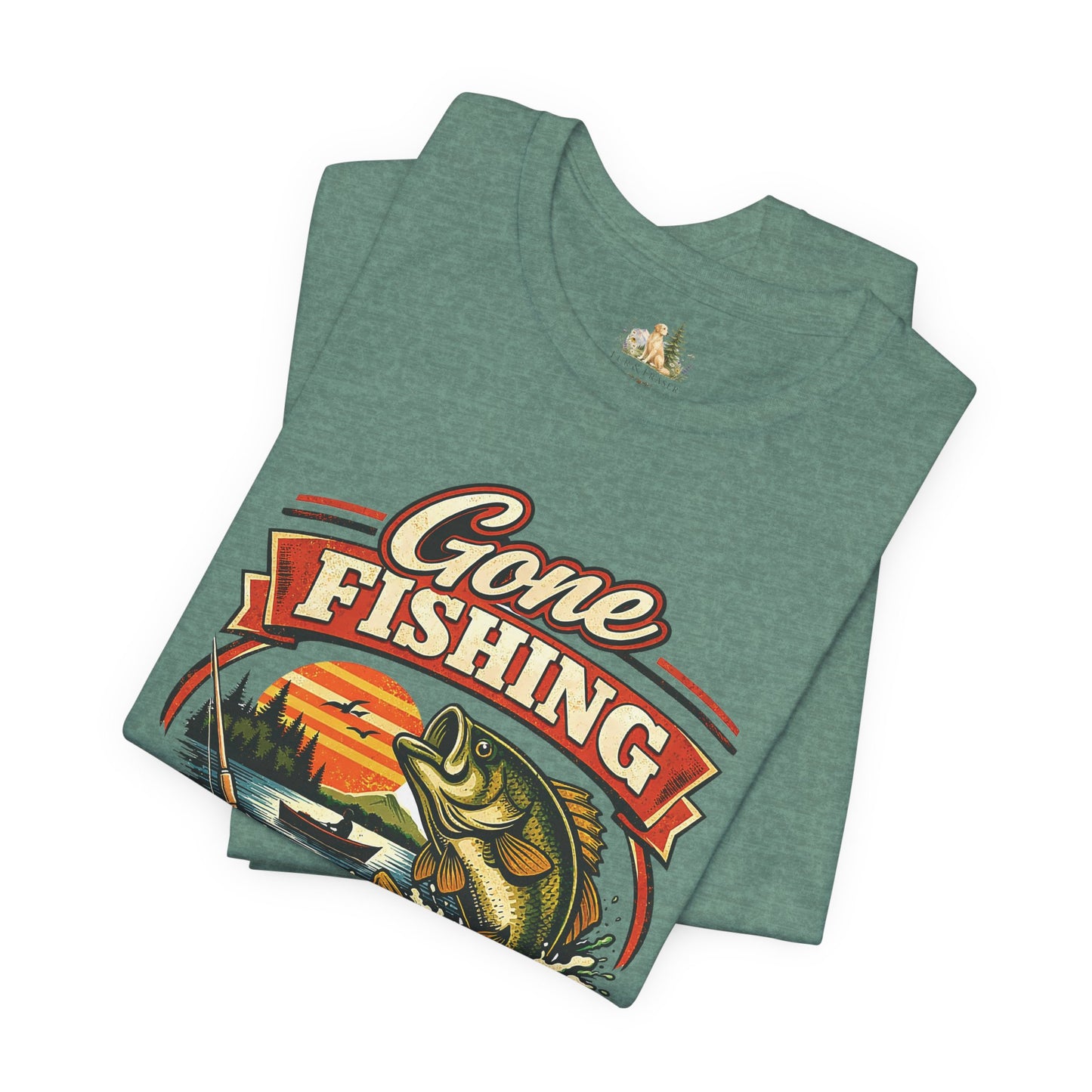 Gone Fishing Graphic Tee — "Gone Fishing, Catch You Later" Fishing T-Shirt