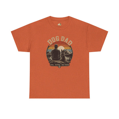 Dog Dad T-Shirt – Vintage "Loyal. Faithful. Best Friend." Graphic Tee for Dog Lovers