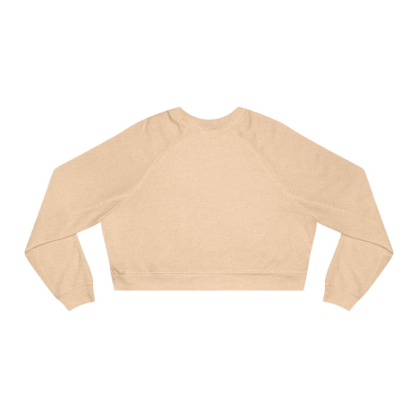 Cropped Pullover — Tiny Fiery Flowers Embroidered Fleece