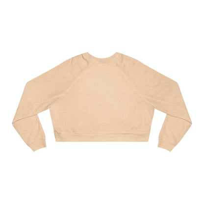Cropped Pullover — Tiny Fiery Flowers Embroidered Fleece