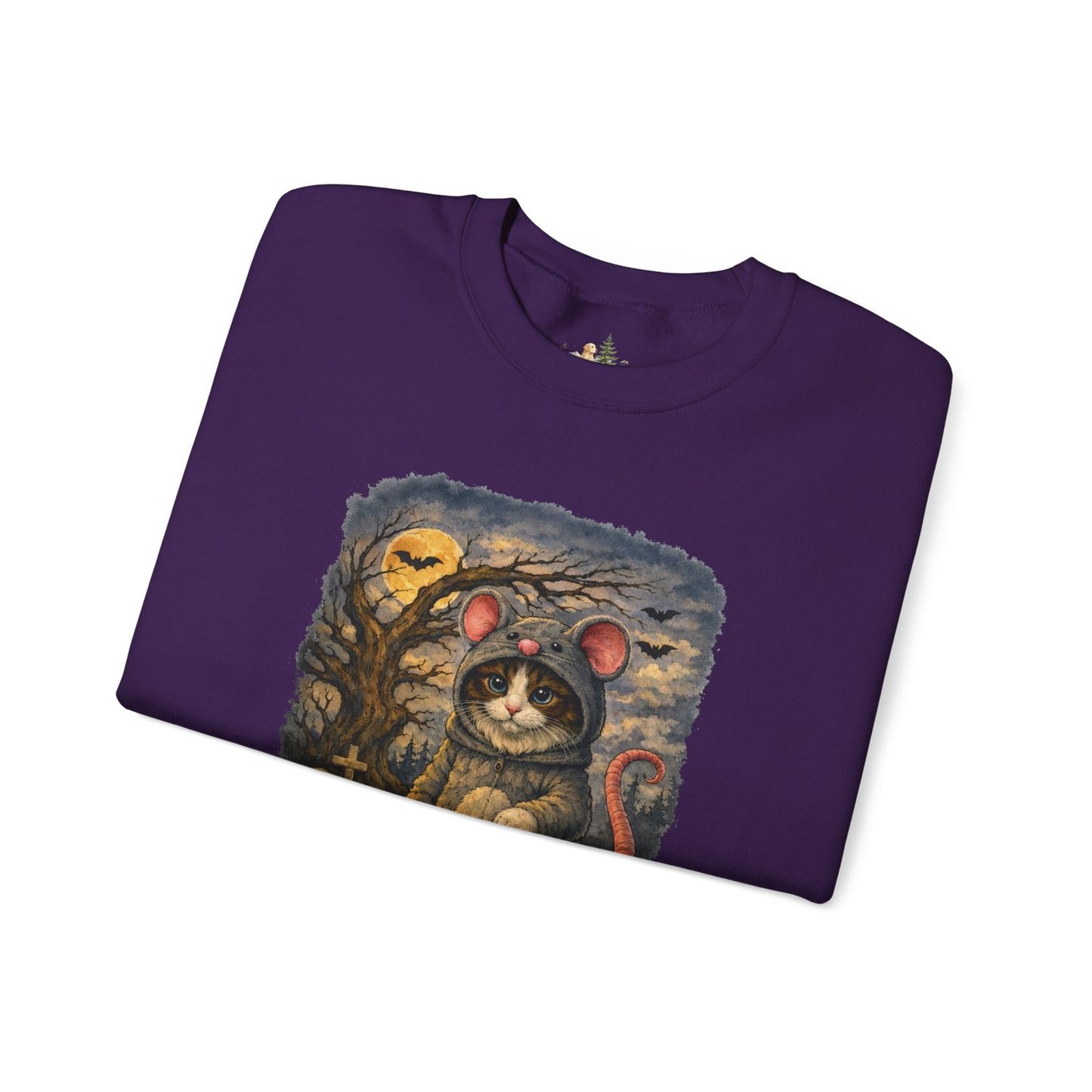 Halloween Cat/Mouse Sweatshirt – What Tails Lurk Behind The Pines Collection